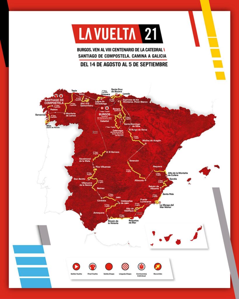 Vuelta 2021 route