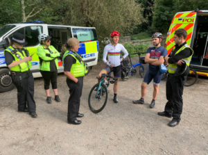 Dame Sarah Storey with Sheffield NW Neighbourhood Policing Team (via Strava).PNG