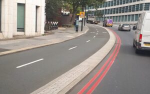 “Oversized bike lanes”