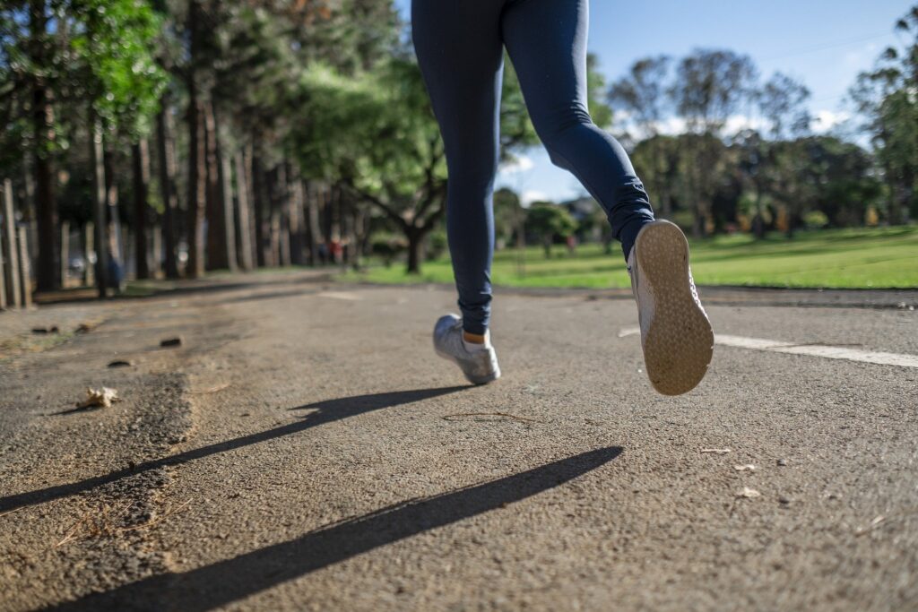 Jogging stock photo