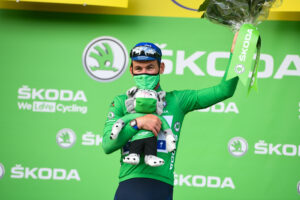 Mark Cavendish after winning in Chateauroux picture credit  A.S.O./Charly Lopez