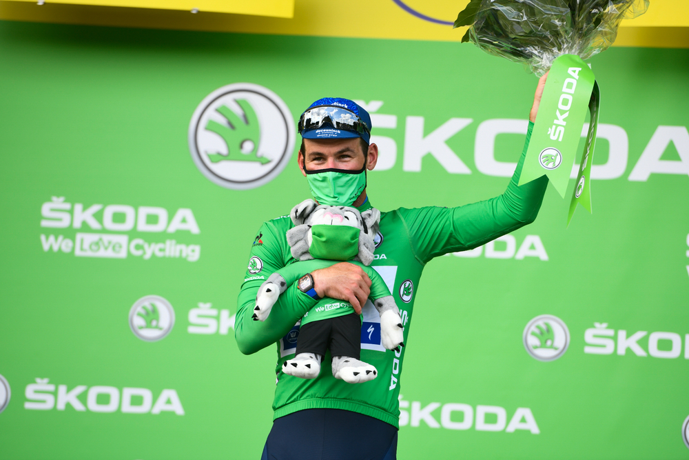 Mark Cavendish after winning in Chateauroux picture credit A.S.O./Charly Lopez
