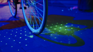 2021 Tether Projection shot – blut light