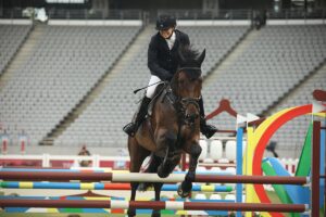 Sgt. Samantha Schultz of the USA in the Modern Pentathlon at Tokyo 2020