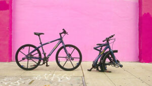 Tuck Bike Folded and Unfolded