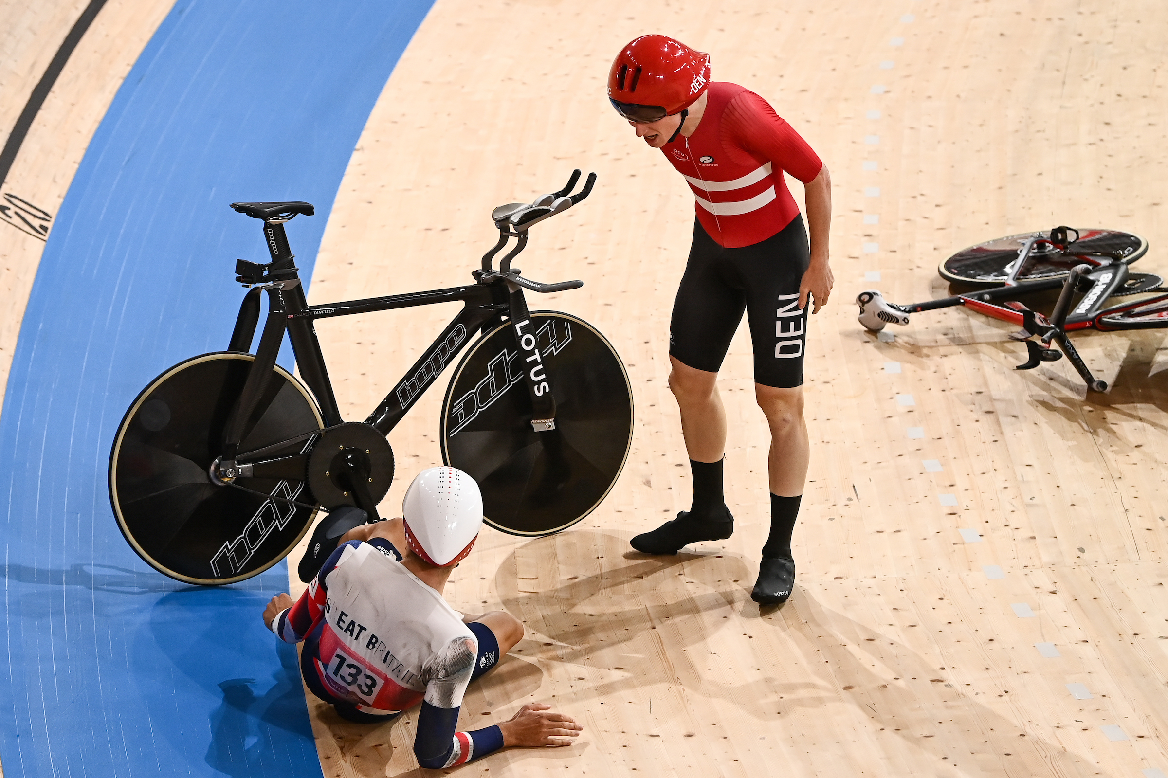 Danish Tokyo Olympic crash (Alex Broadway/SWpix.com)