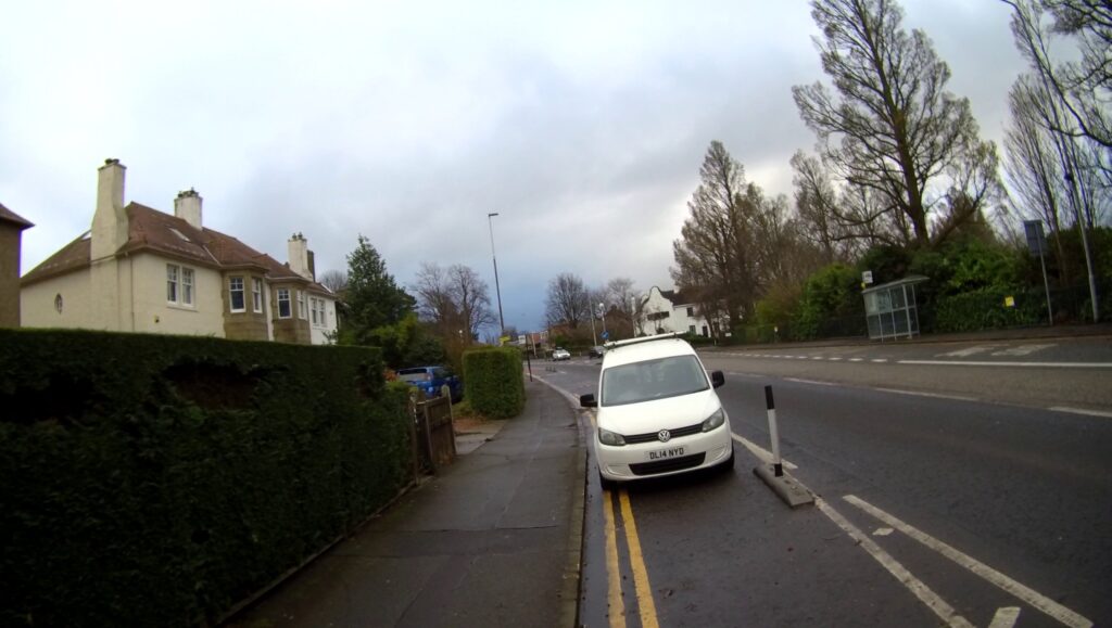 Bike lane driver YPLAC sticker (@Lollercake/Twitter)