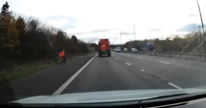 Just Eat cyclist M6