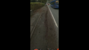 Cyclo-cross bike lane (Bicycle-Riding Motorist/Twitter screenshot)