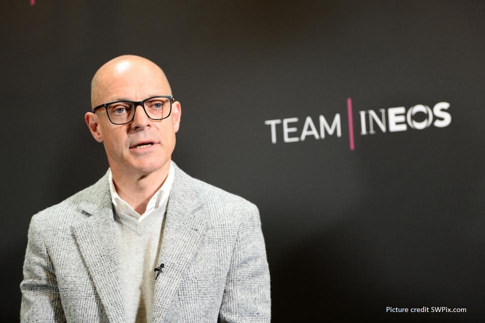 Sir Dave Brailsford at Team Ineos launch (picture credit SWPix.com)