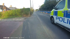 Pavement cyclist pulled over