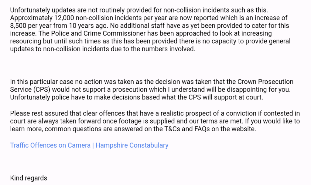 NMotD 736 police response