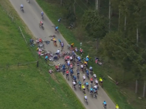 Liege-Bastogne-Liege 2022 crash