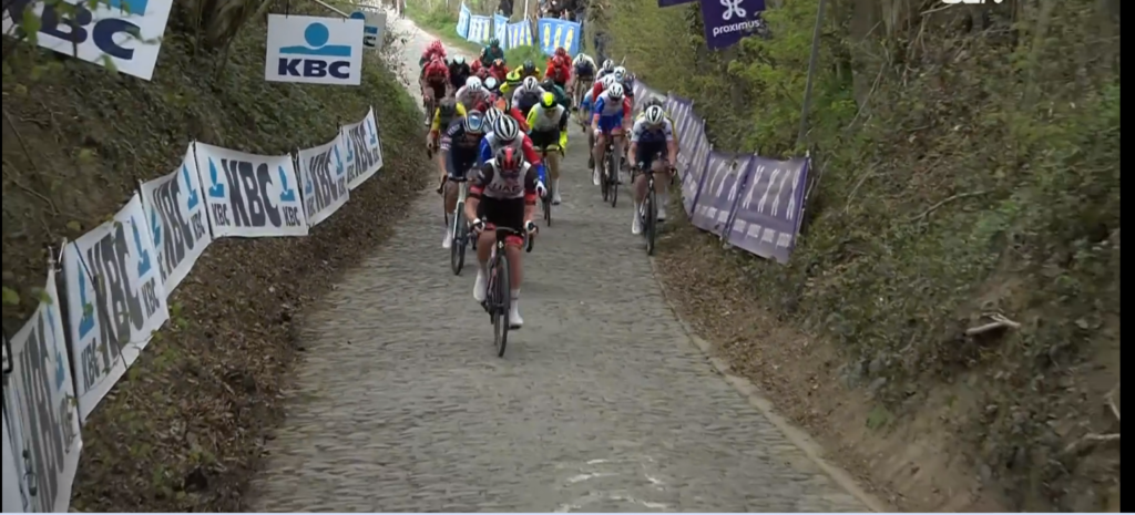 Pogacar attacks on the Koppenberg (GCN)
