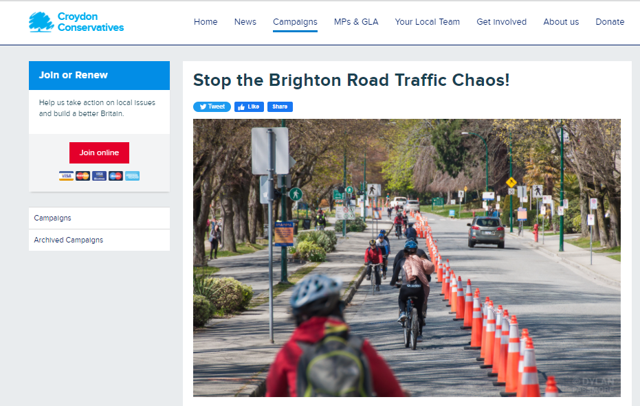 Croydon Conservatives’ website