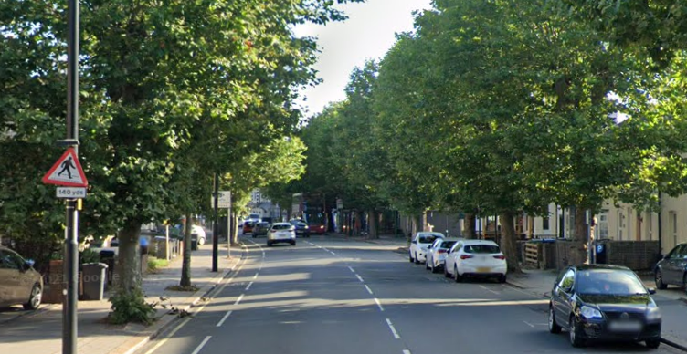Brighton Road cycle lane