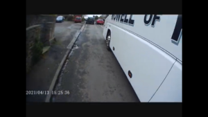 Coach driver close pass