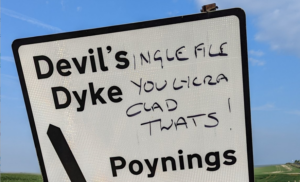 Devil’s Dyke graffiti