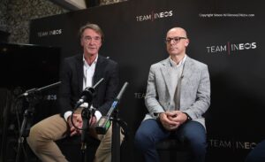 Sir Jim Ratcliffe and Sir Dave Brailsford (copyright Simon Wilkinson, SWpix.com)