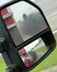 Texas rolling coal driver