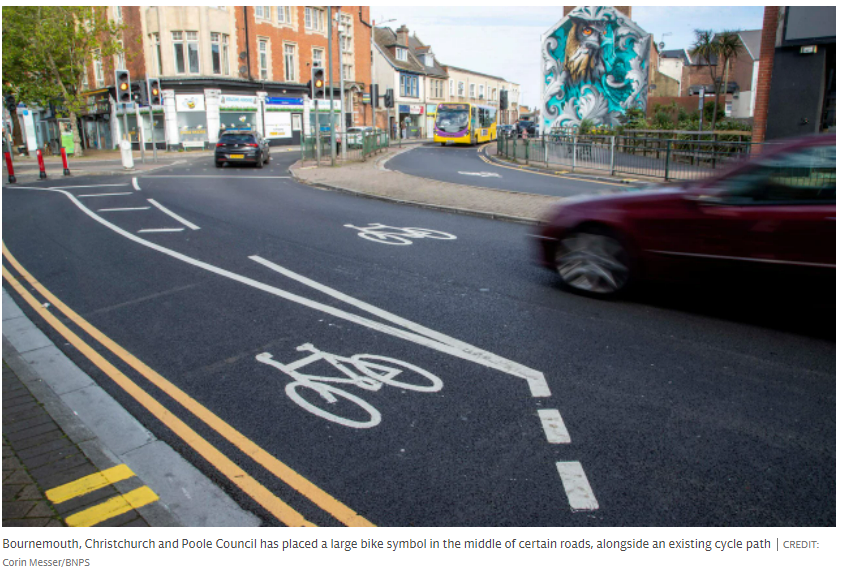 Bournemouth bike symbols