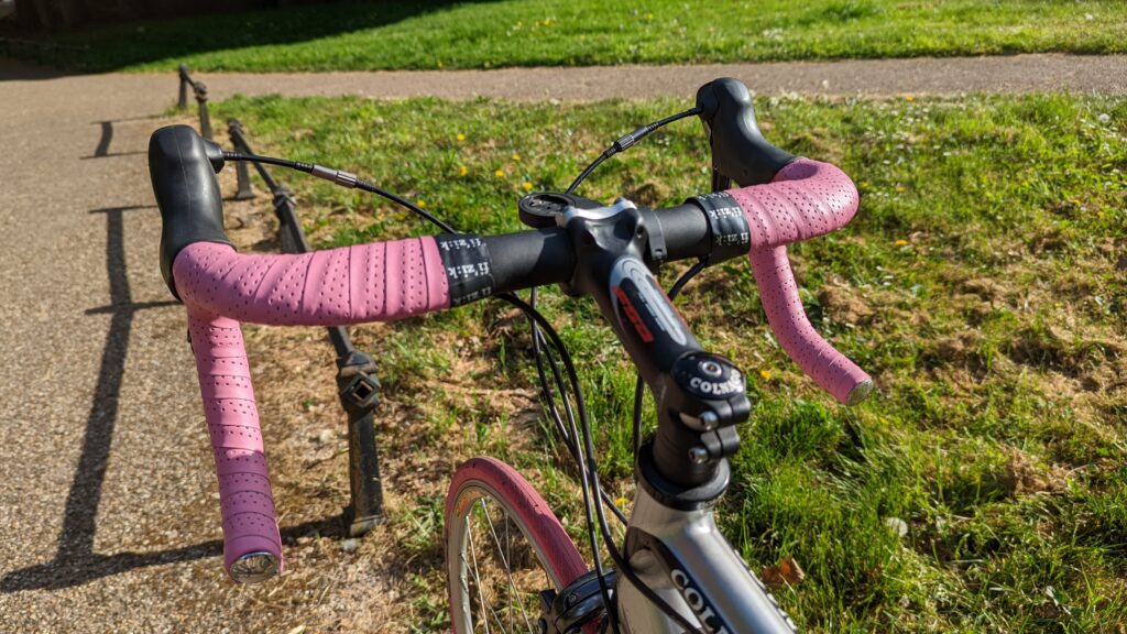 Bike at Bedtime – Some Giro pink on an Italian Colnago Bike at Bedtime – Some Giro pink on an Italian Colnago