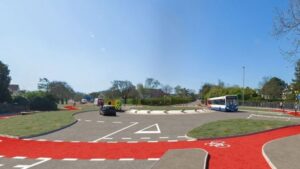 Dutch-style roundabout, Cambridge (picture via Cambridgeshire County Council)
