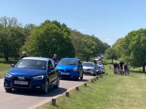 Richmond Park queues (via The Royal Parks, Twitter)