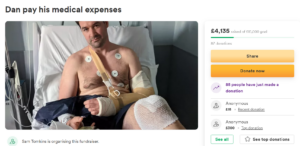Ironman crash fundraiser