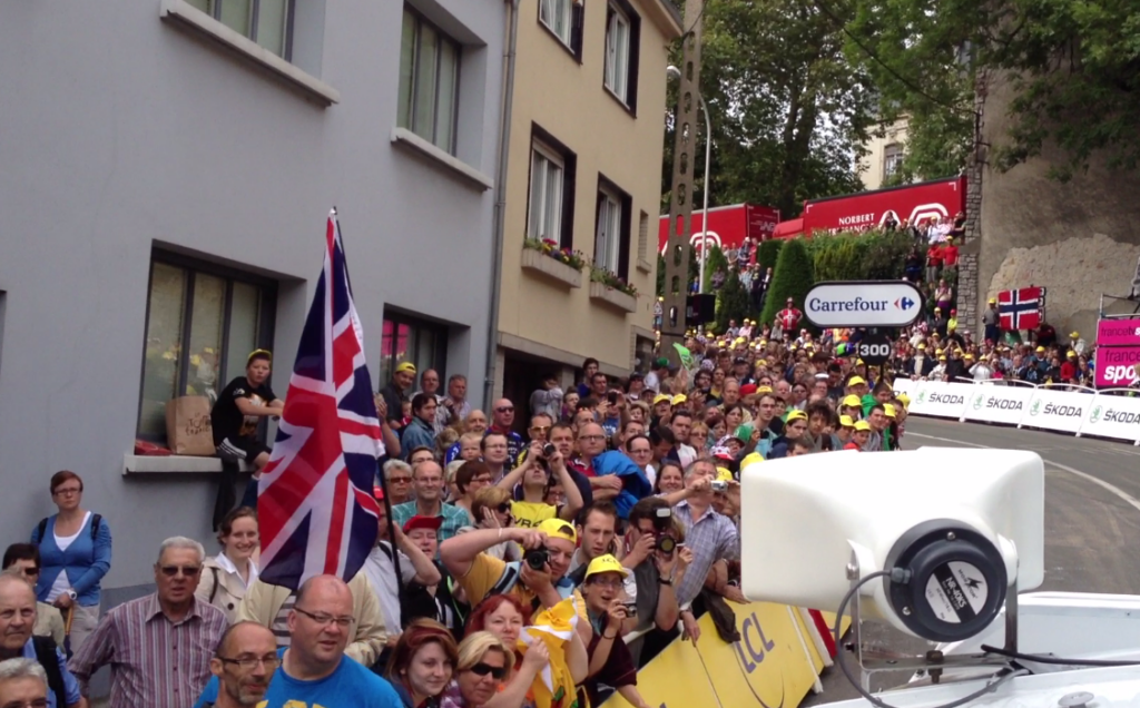 In the Tour de France Caravan wit Le Coq Sportif 1