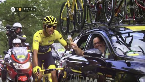 Egan Bernal and Dave Brailsford