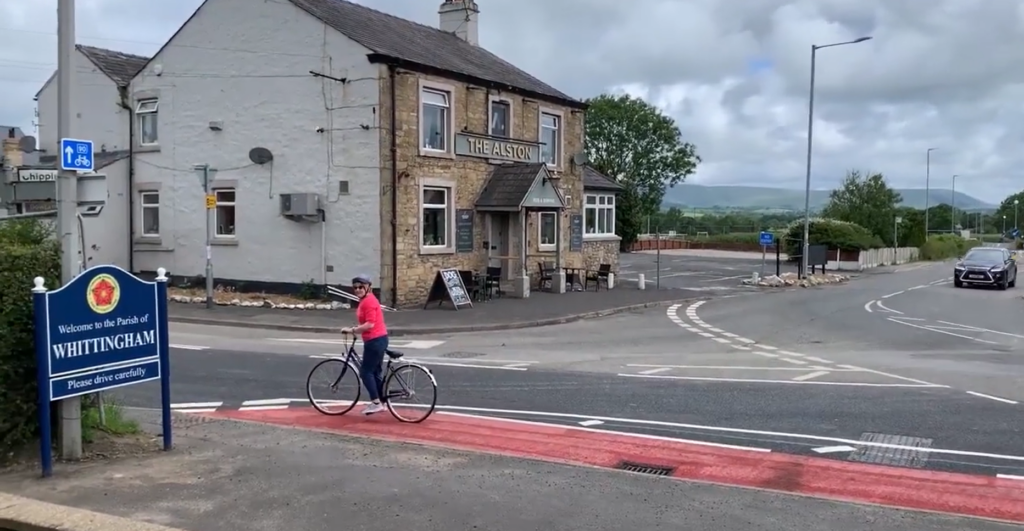 Longridge cycle lane 2