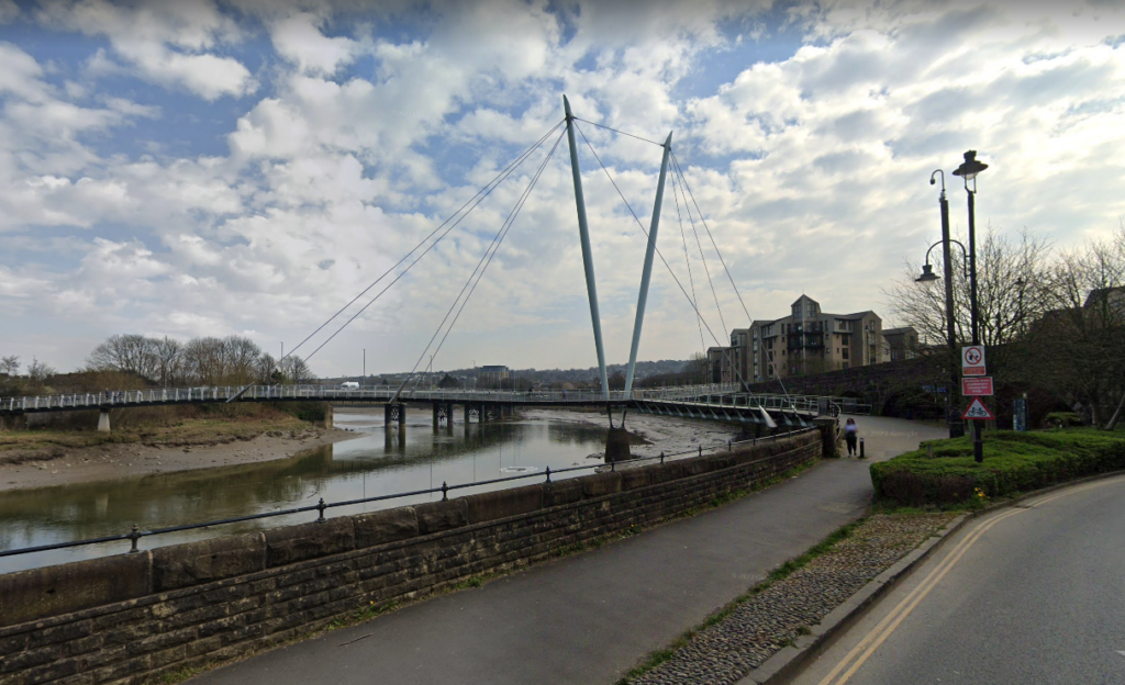 Lancaster Millenium Bridge cyclepath
