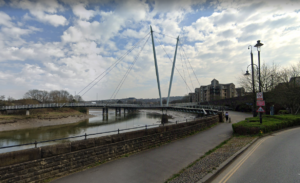 Lancaster Millenium Bridge cyclepath