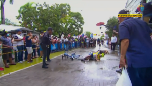 Vuelta a Colombia crash