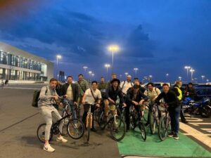 Stag do party buy bikes to make it home (image – Jonny Coles)