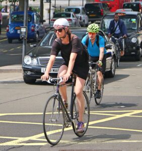 London cyclists in traffic (CC BY 2.0 Waterford_Man via Flickr)