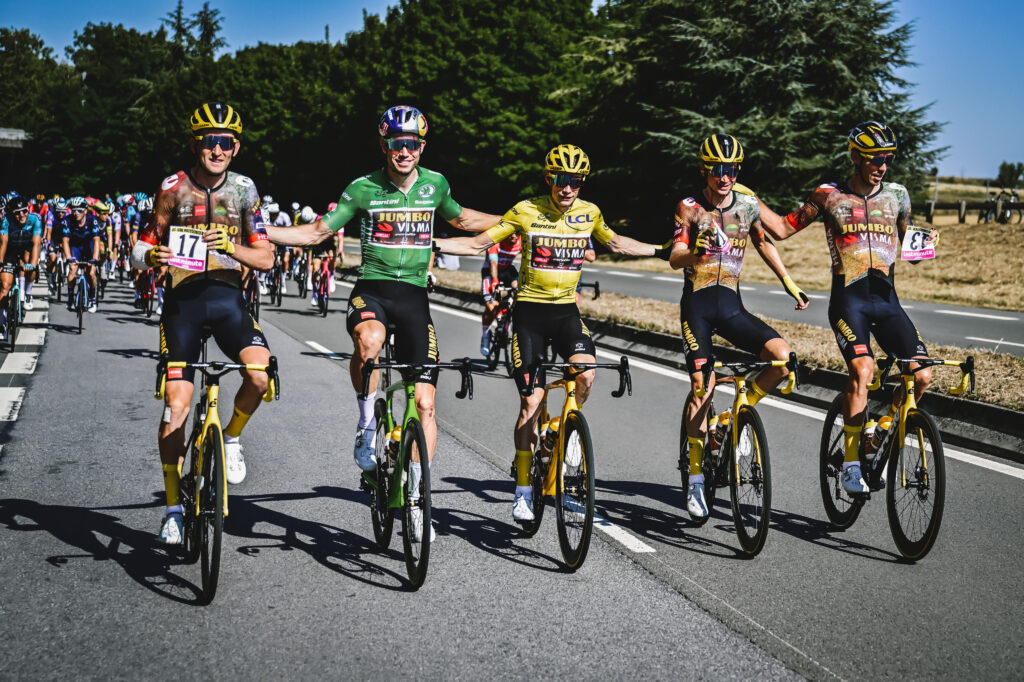 Jumbo-Visma Tour de France Jonas Vingegaard Wout van Aert Sepp Kuss Tiesj Benoot Christophe Laporte (A.S.O. / Pauline Ballet)