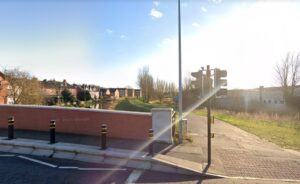 Bike path along River Witham in Lincoln