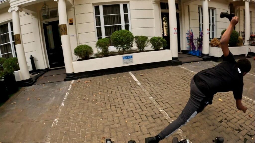 CyclingMikey takes down fleeing suspect with bike