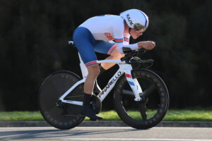 Ethan Hayter, 2022 UCI world time trial championships (Alex Broadway/SWpix.com)