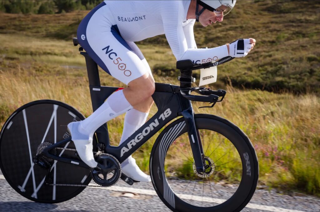 2022 Mark Beaumont NC500 record Argon 18 E-119 Tri+