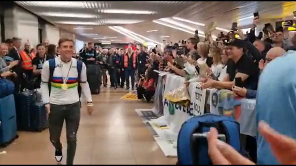 Remco Evenepoel Brussels Airport