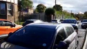Rush hour traffic, Houghton (Sunderland Echo, Daily Motion)