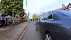 near miss of the day 837 close pass mercedes driver – screenshot via Das_Pig on Twitter