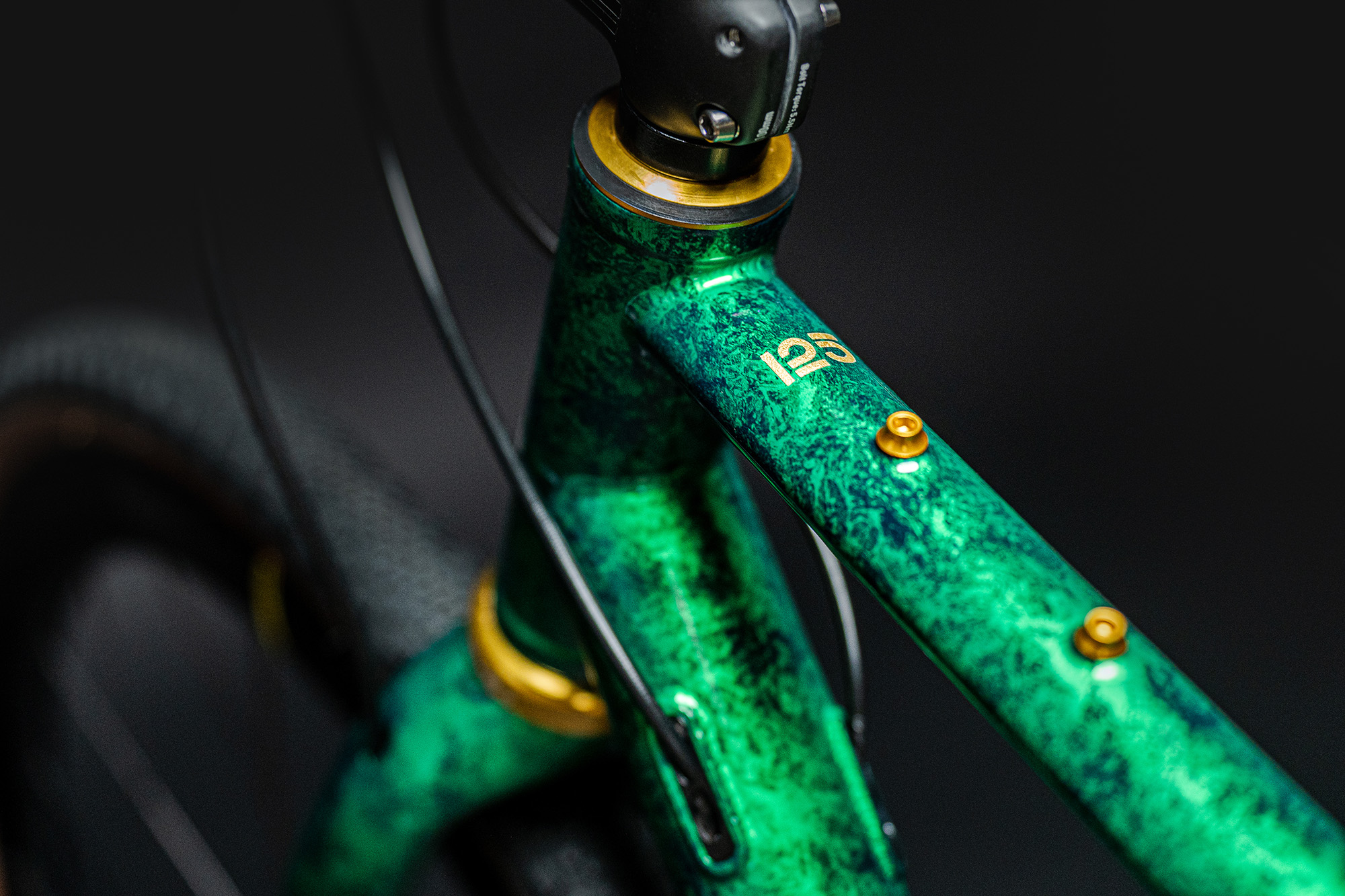 2022 Ribble Gravel Ti 125 top tube