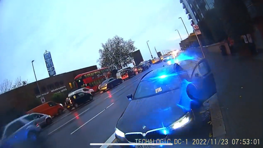 Met Police confront cyclist for swearing at them