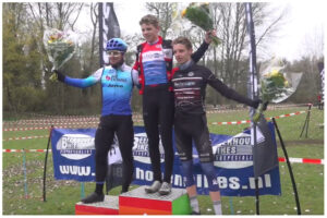 15-year-old beats Dylan Groenewegen in cyclocross race (screenshot, NH Nieuws)
