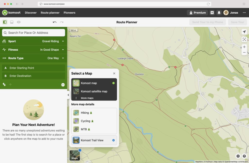2022 Komoot Trail View – 1