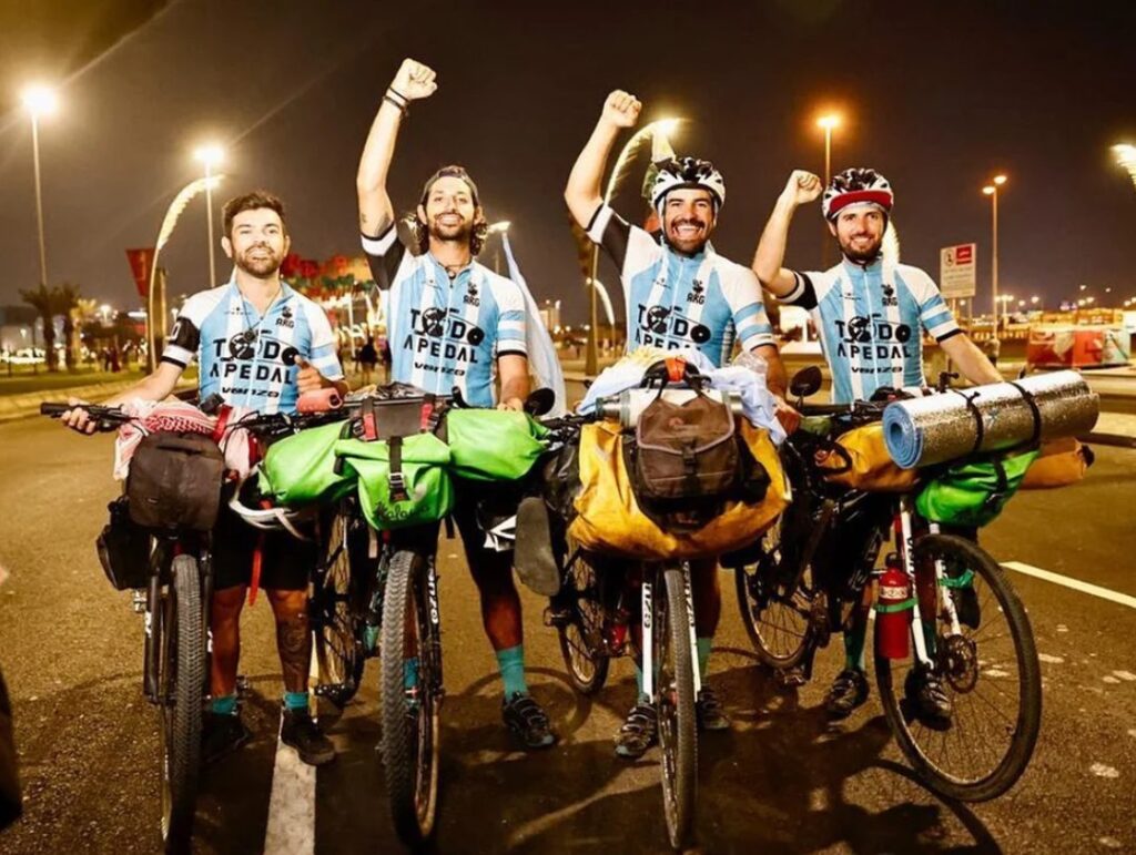 Argentina fans ride to World Cup in Qatar